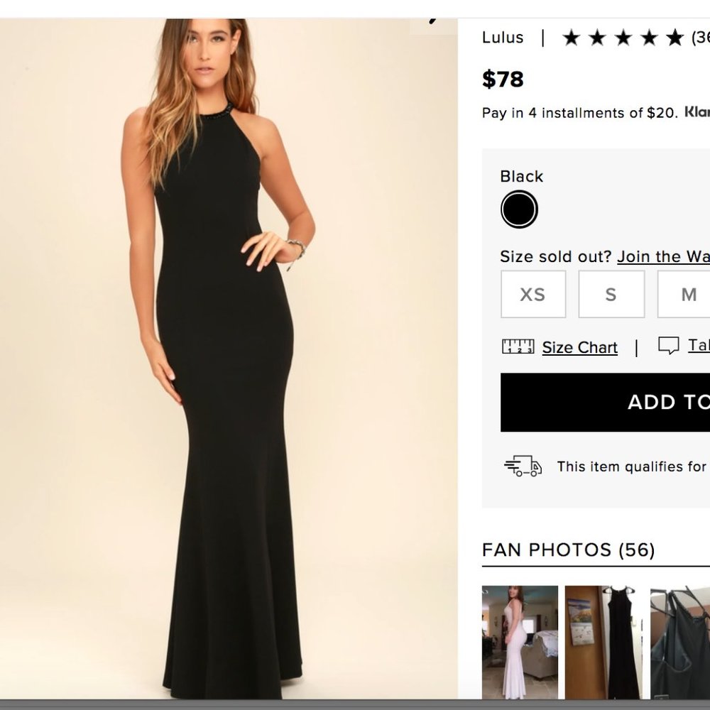 NWT! Black beaded maxi dress from Lulu's!